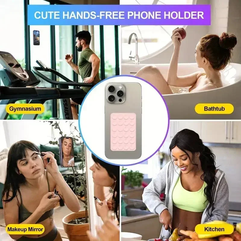 📱✨ Silicone Suction Phone Stand – Non-Slip Grip for Hands-Free Selfies & Videos! 📸🎥 🚀